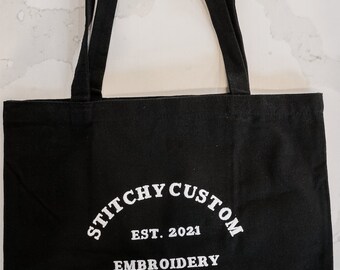 Custom Embroidered Tote Bag