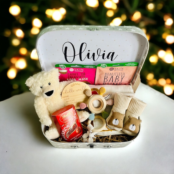 New Mum Baby Personalised Keepsake Gift Pamper Hamper