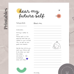 Goodnotes Template | Noteshelf •Dear my future self letter | Self care | Planner insert |PDF and JPEG