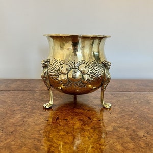 Pretty antique Victorian brass jardiniere