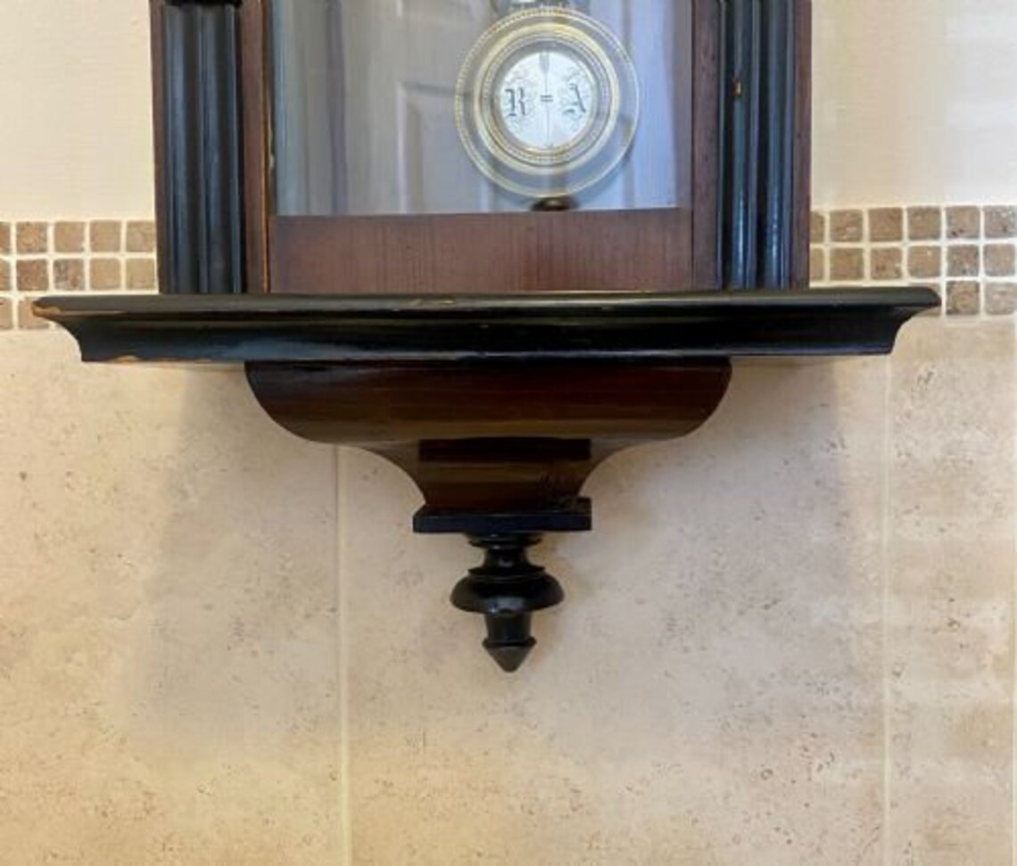Antique Victorian Walnut Case Vienna Wall Clock - Etsy UK