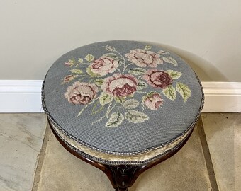 Buy Antique Victorian Quality Carved Walnut Stool Online in India