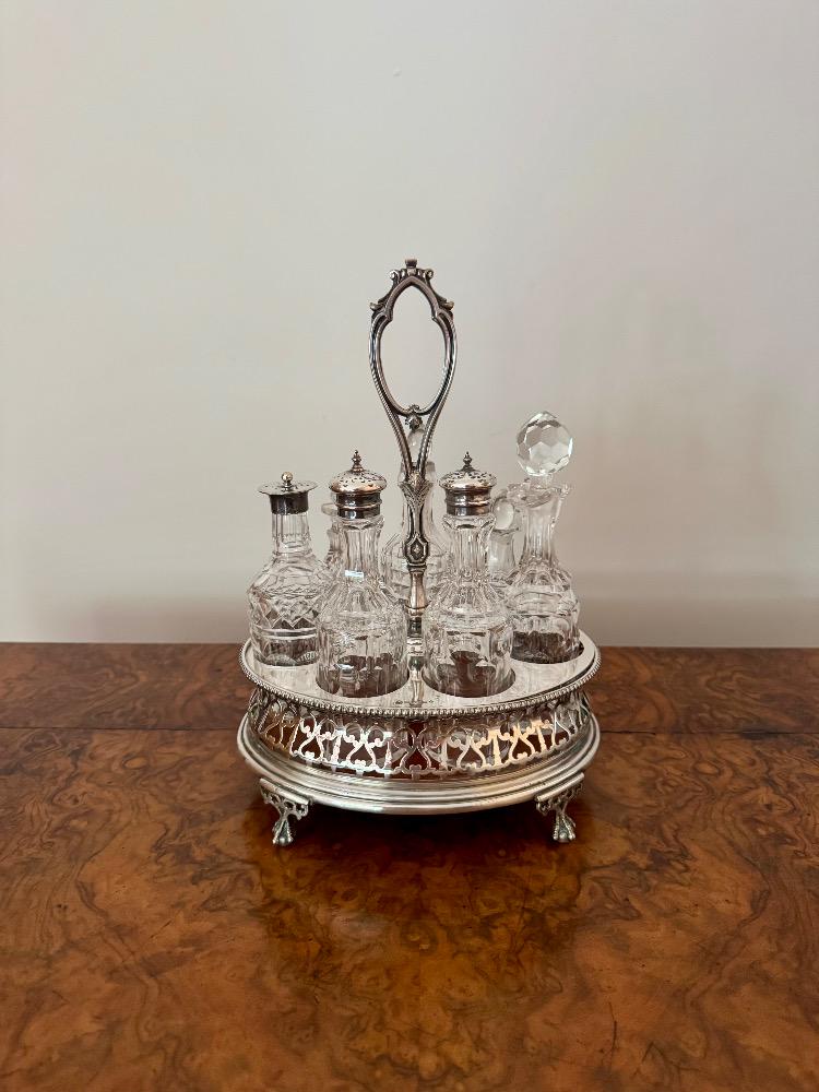 Wonderful Quality Antique Victorian Silver Sterling Seven Bottle
