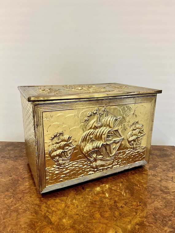 Vintage brass box