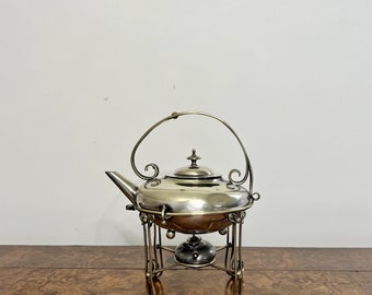 Barnard & Sons Ltd製スターリングシルバー製スピリットケトル