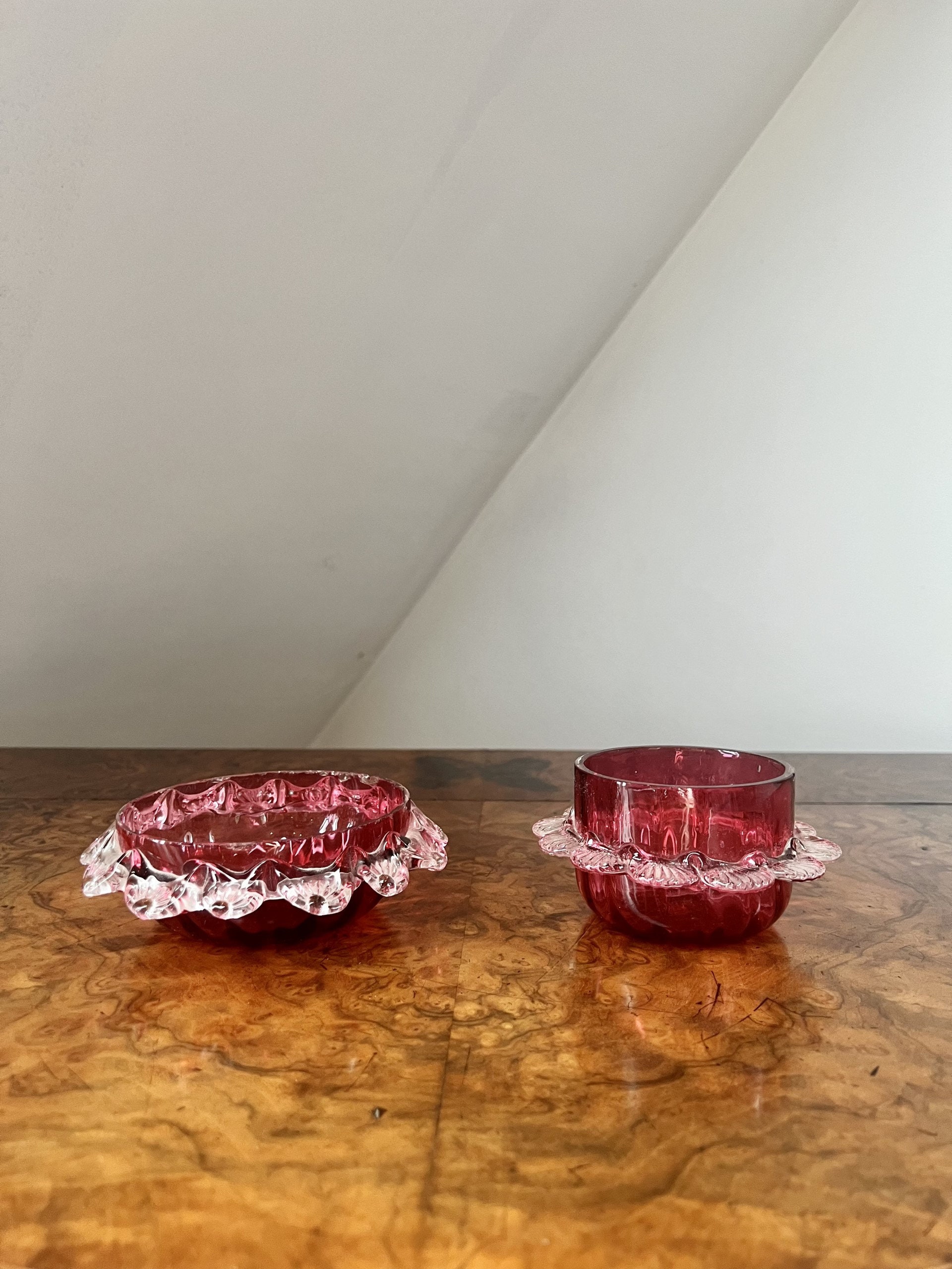 Quality Collection of Antique Victorian Cranberry Glass - Etsy