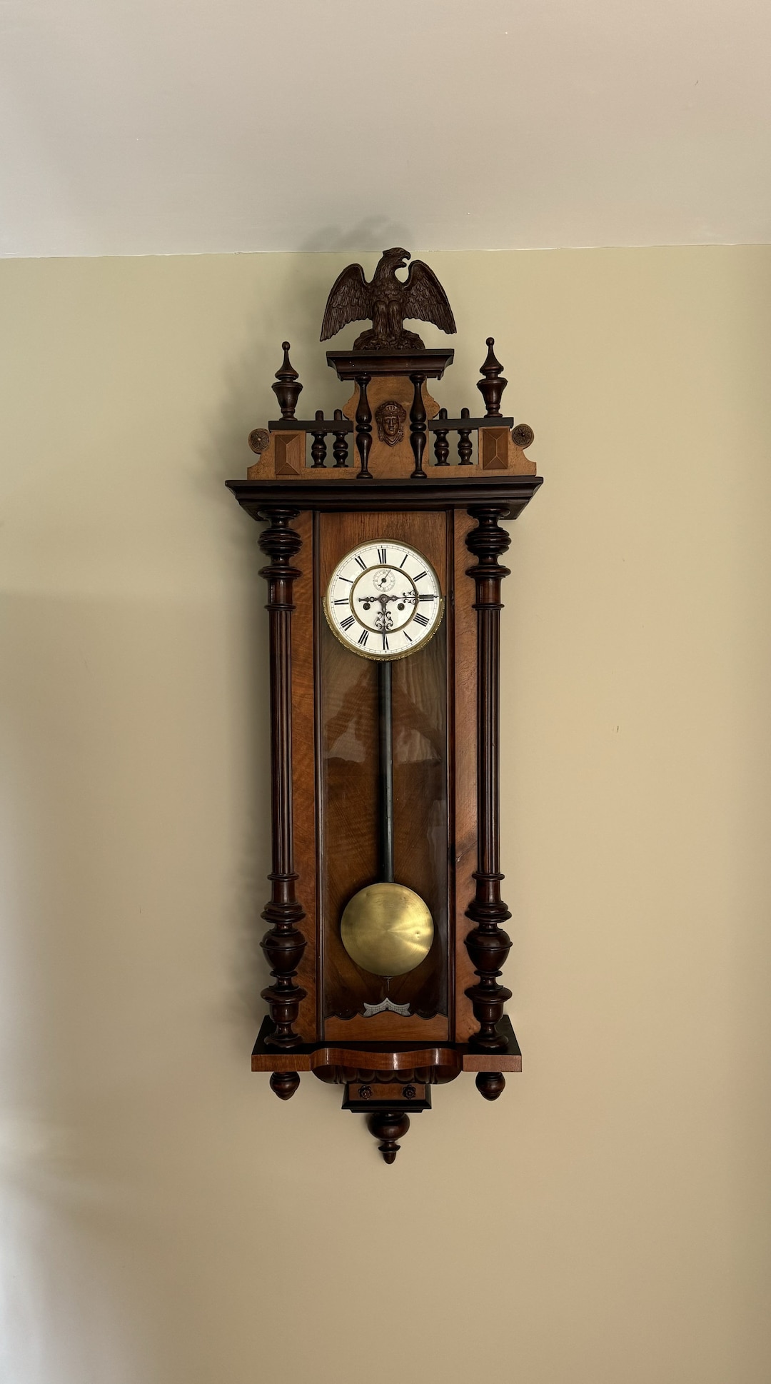 Fantastic Quality Antique Victorian Carved Walnut Vienna Wall Clock - Etsy