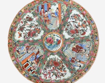 アンティーク品質の中国製広東大皿 - Etsy 日本