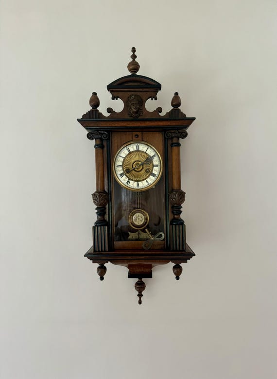 Stunning Quality Antique Victorian Walnut Vienna Wall Clock - Etsy