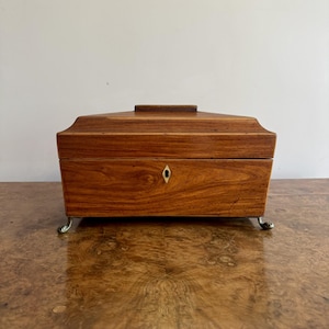 Fine quality antique George III tea caddy