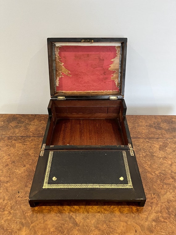 Lovely Antique Victorian Tunbridge Ware Inlaid Writing Box - Etsy