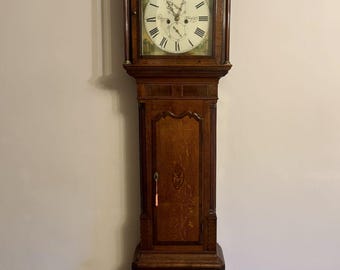 Emperor Clock Company Solid Oak Grandfather Clock Weight Driven