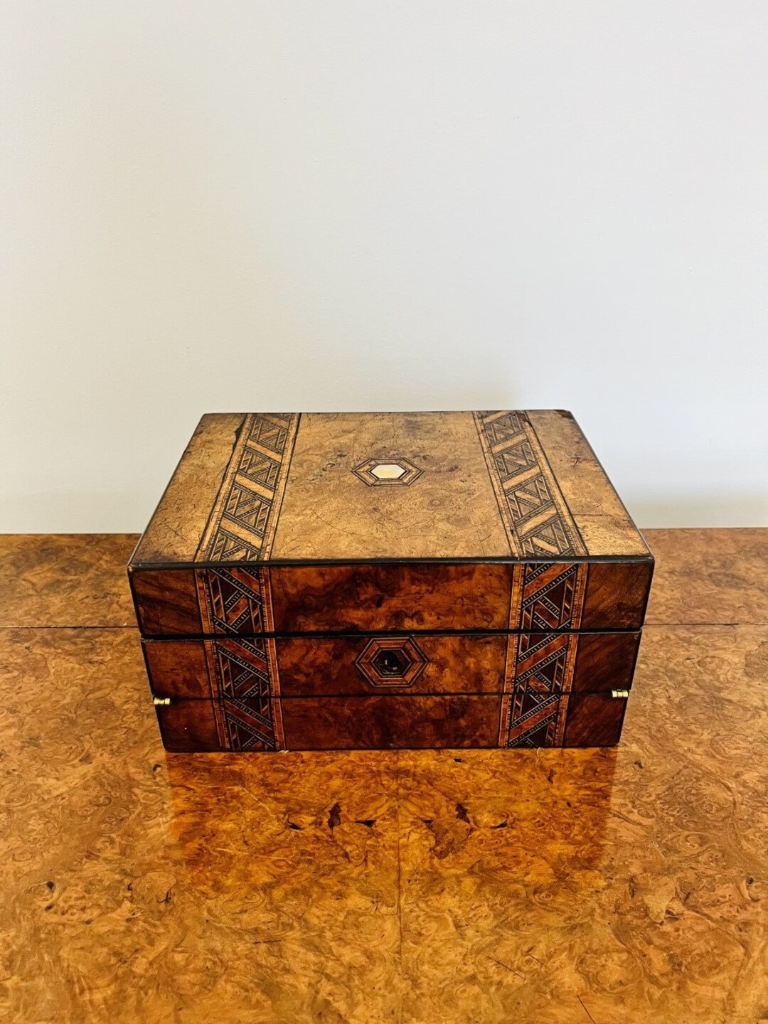 Lovely Antique Victorian Tunbridge Ware Inlaid Writing Box - Etsy