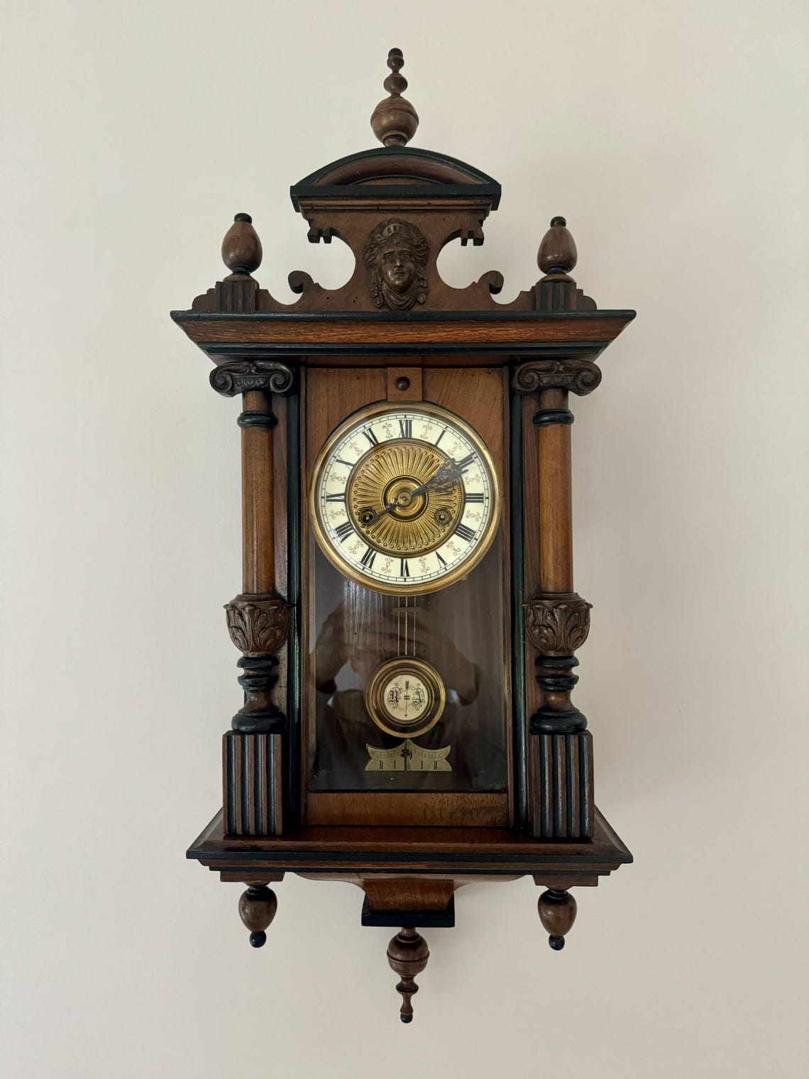 Stunning Quality Antique Victorian Walnut Vienna Wall Clock - Etsy UK