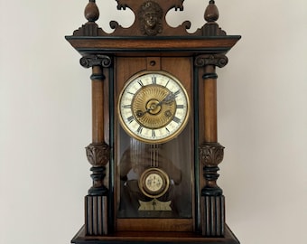 Stunning Quality Antique Victorian Walnut Vienna Wall Clock - Etsy