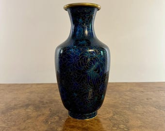 Lovely antique cloisonne shaped vase