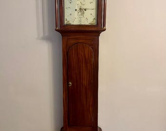Emperor Clock Company Solid Oak Grandfather Clock Weight Driven