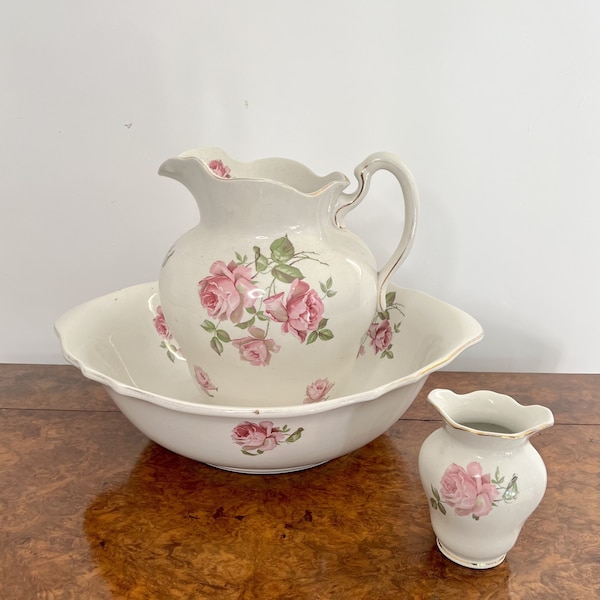 Antique Bowl and Pitcher Set Etsy