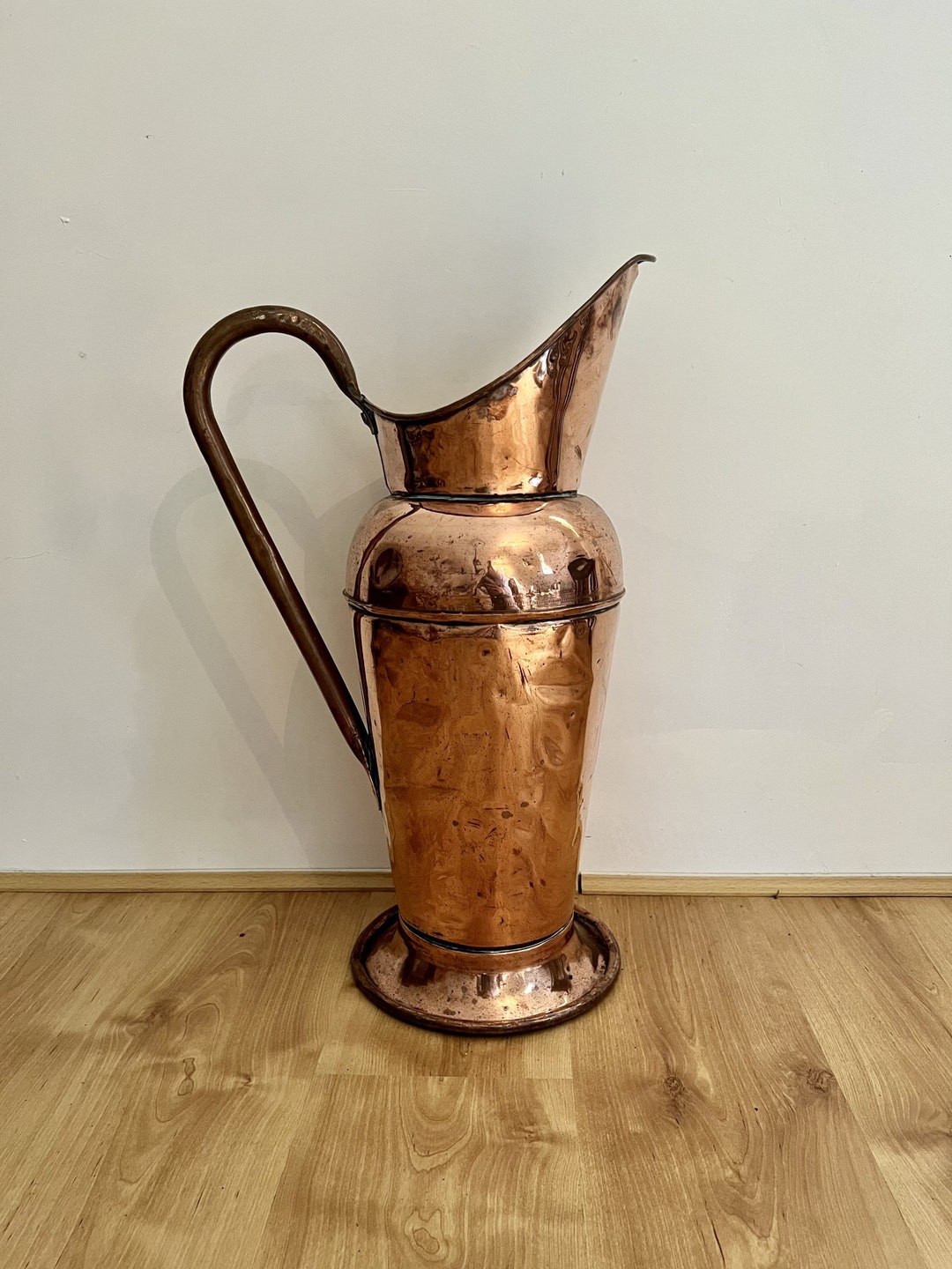 Outstanding Quality Large Antique Victorian Copper Jug - Etsy