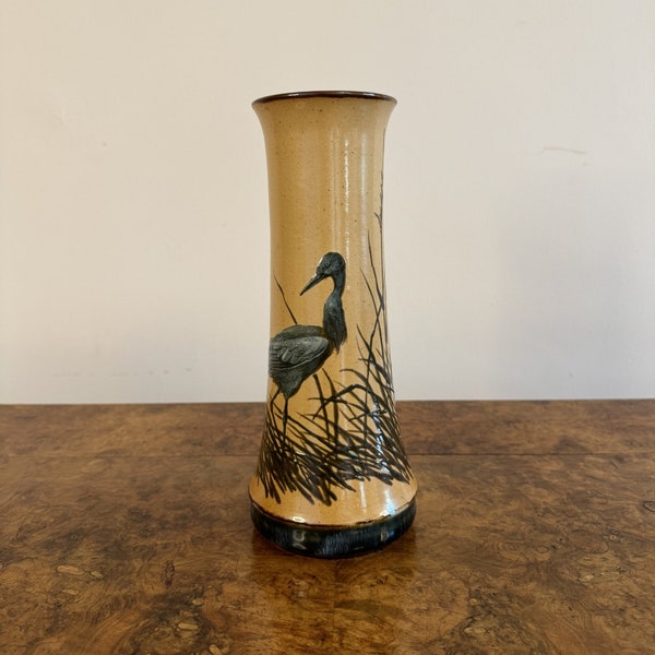 Stunning quality antique Doulton vase by Florence E Barlow