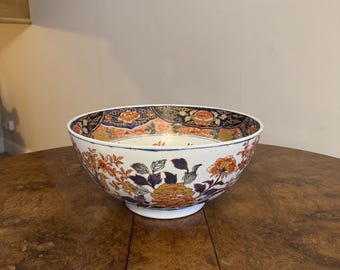 Large antique 19th century quality Chinese porcelain bowl