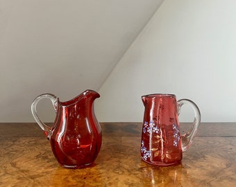 Quality Collection of Antique Victorian Cranberry Glass - Etsy