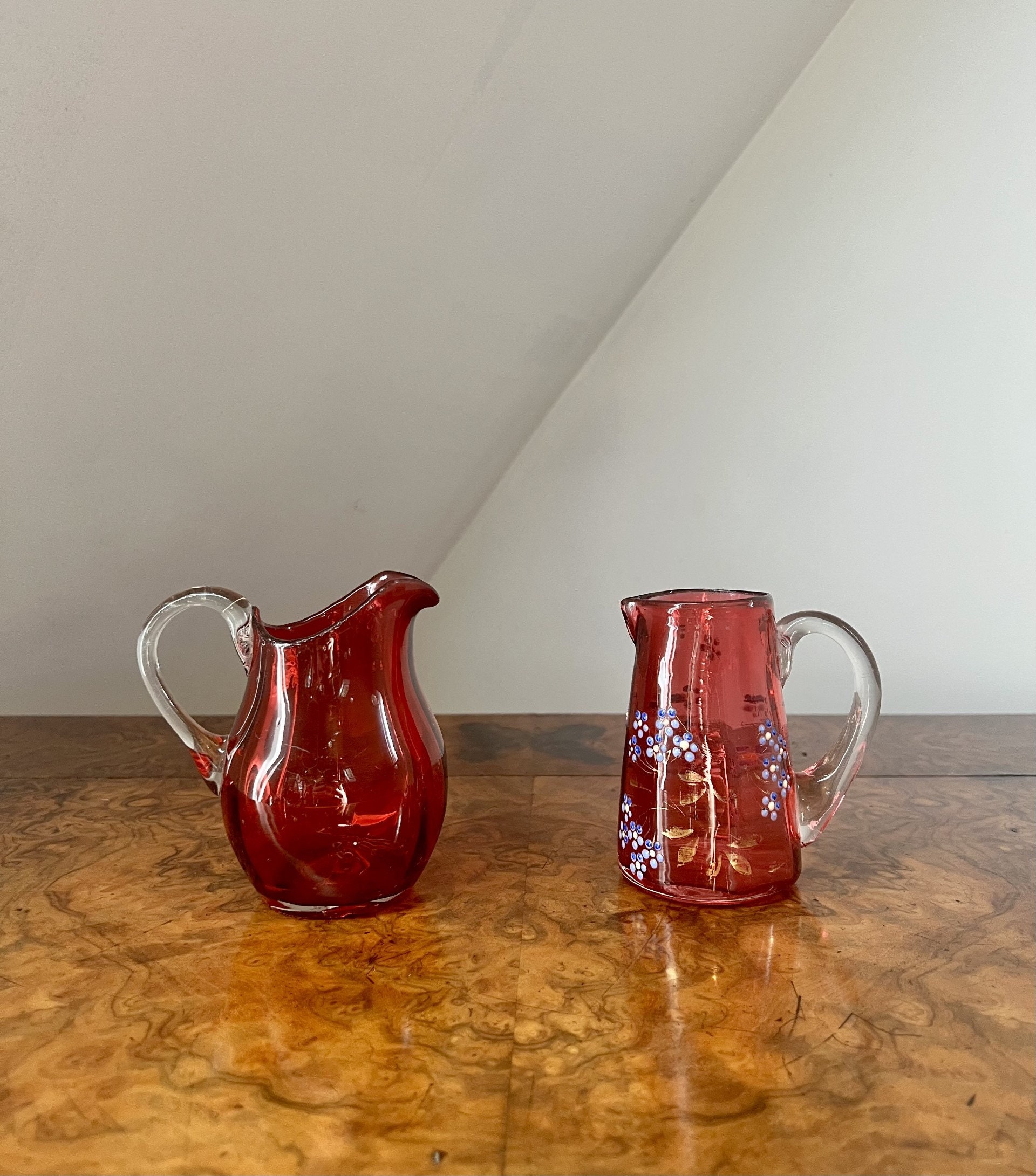 Quality Collection of Antique Victorian Cranberry Glass - Etsy