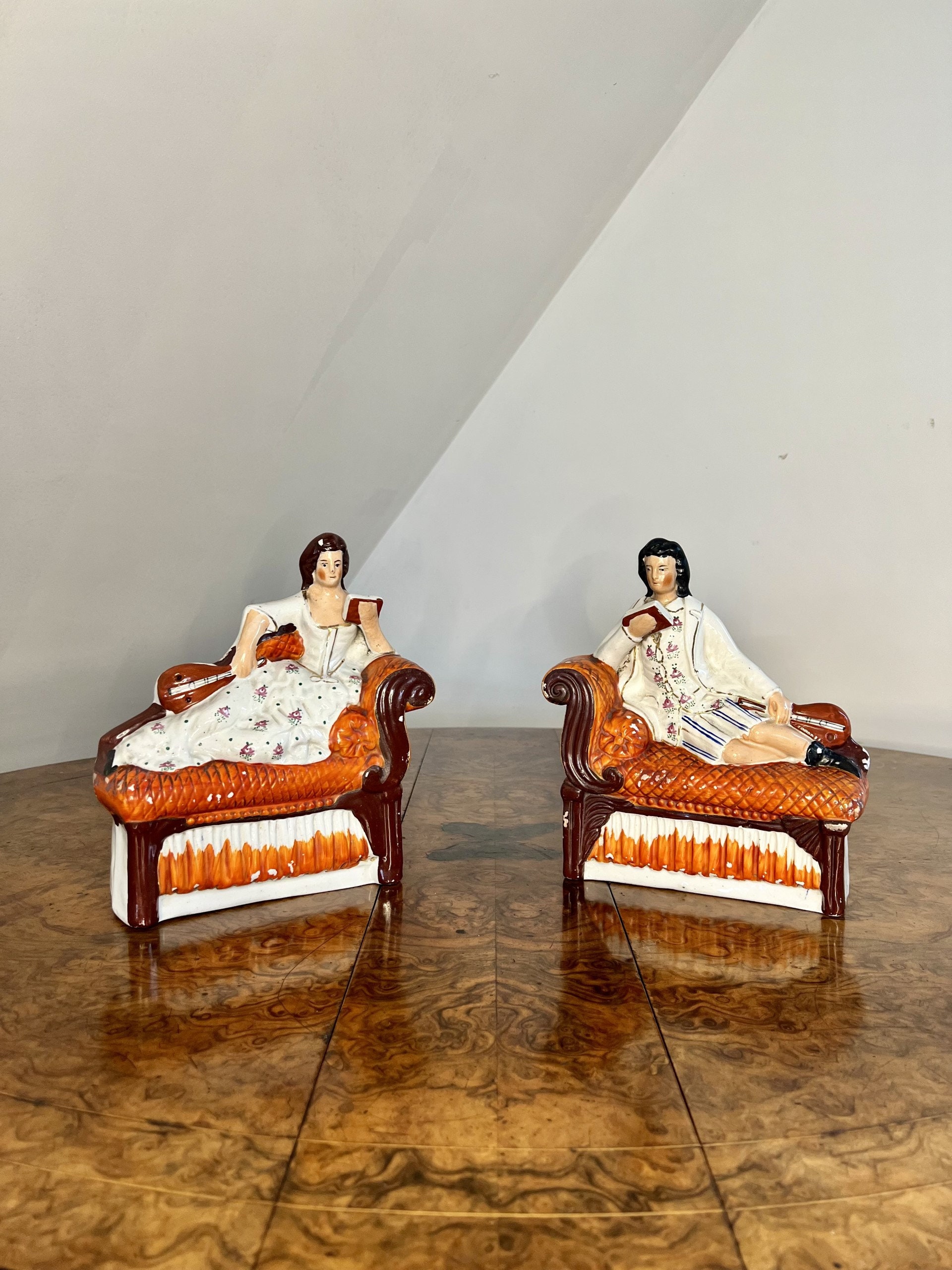 珍しい、高品質のアンティーク ビクトリア朝スタッフォードシャー