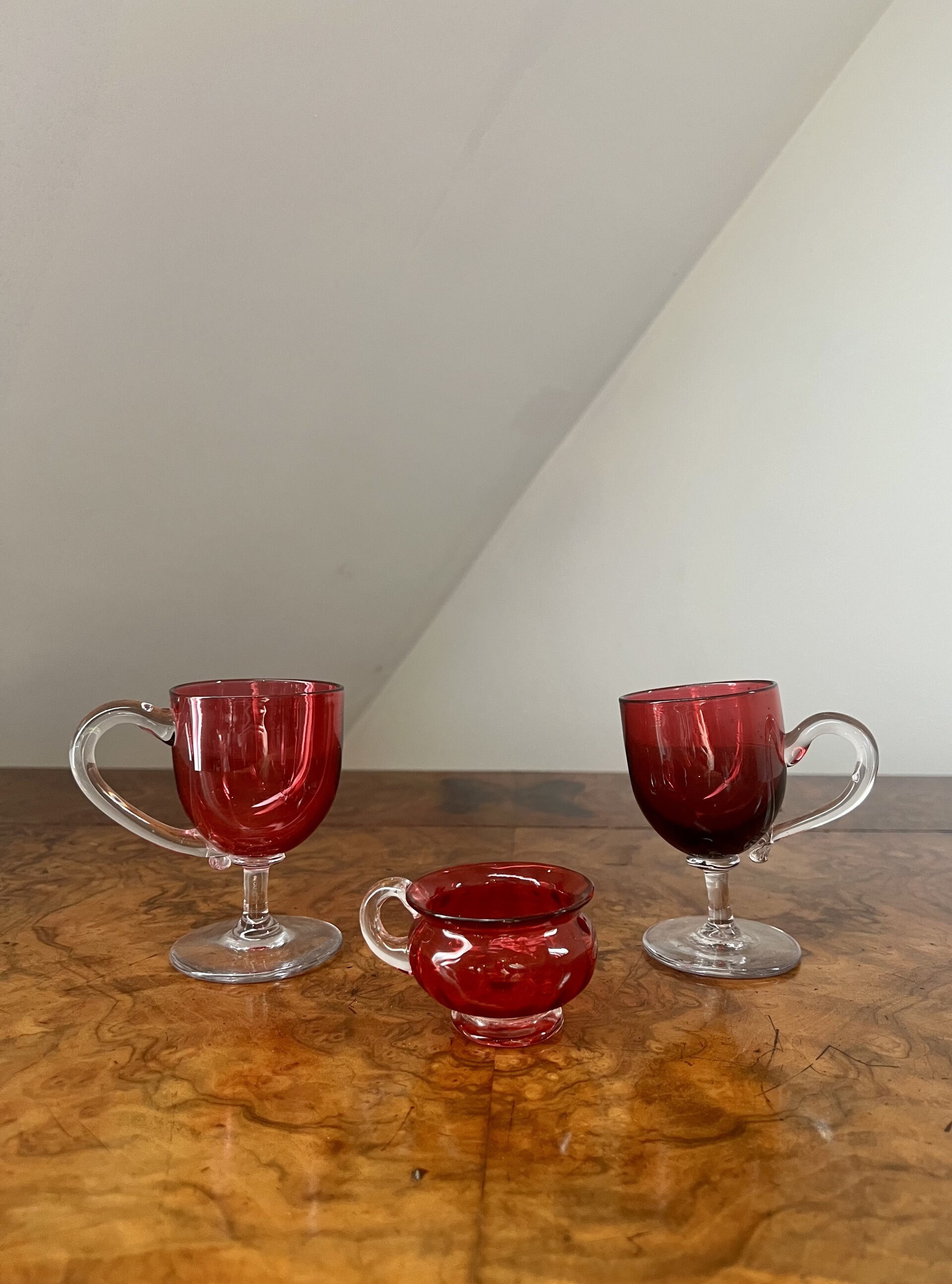 Quality Collection of Antique Victorian Cranberry Glass - Etsy
