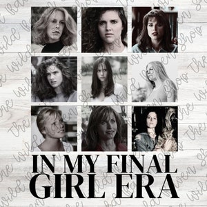 Final Girl Era Horror Movie Sublimation PNG File