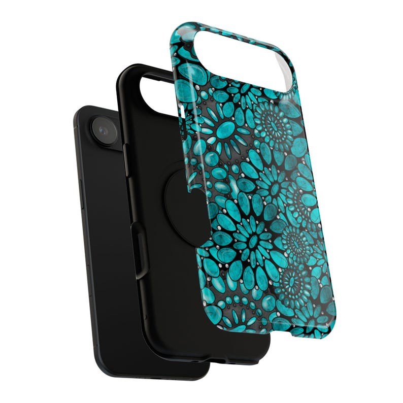 Turquoise Western iPhone 17 Case: Impact-Resistant Polycarbonate image 10