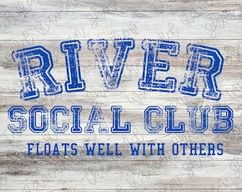 River Social Club Sublimation PNG