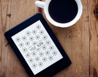 Daisy Personalized Your Name Kindle Cover Display Digital Download