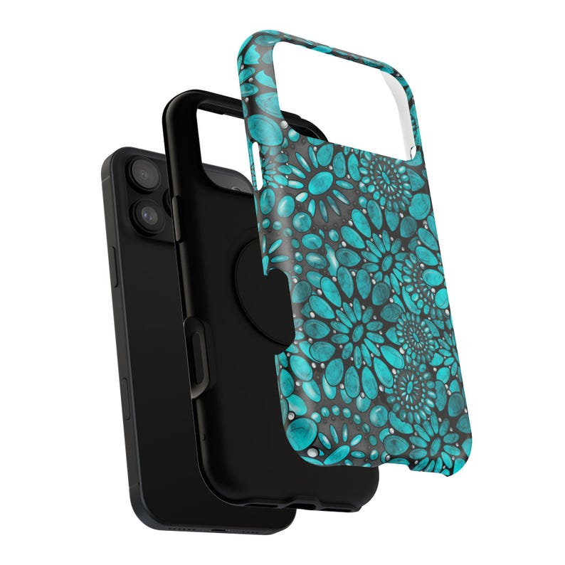 Turquoise Western iPhone 17 Case: Impact-Resistant Polycarbonate image 9