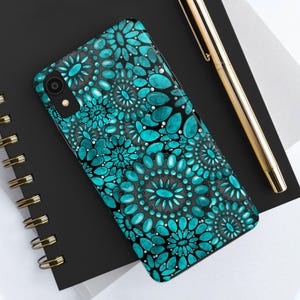 Turquoise Concho Western Tough Phone Cases