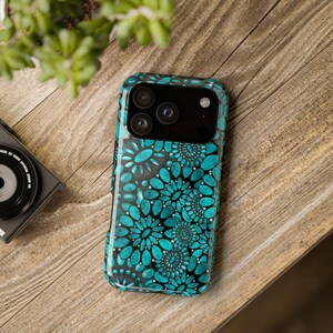 Turquoise Western iPhone 17 Case: Impact-Resistant Polycarbonate image 3