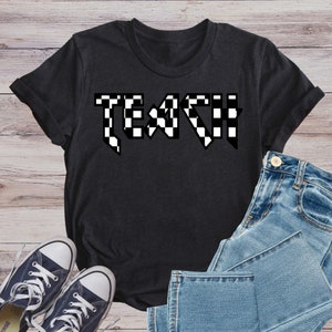 Teach Checkered T-Shirt