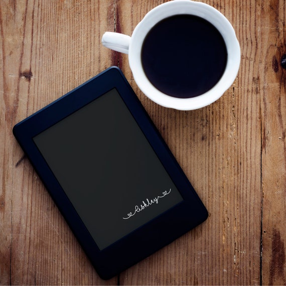 Minimalistic Personalized Kindle Cover Display Digital Download