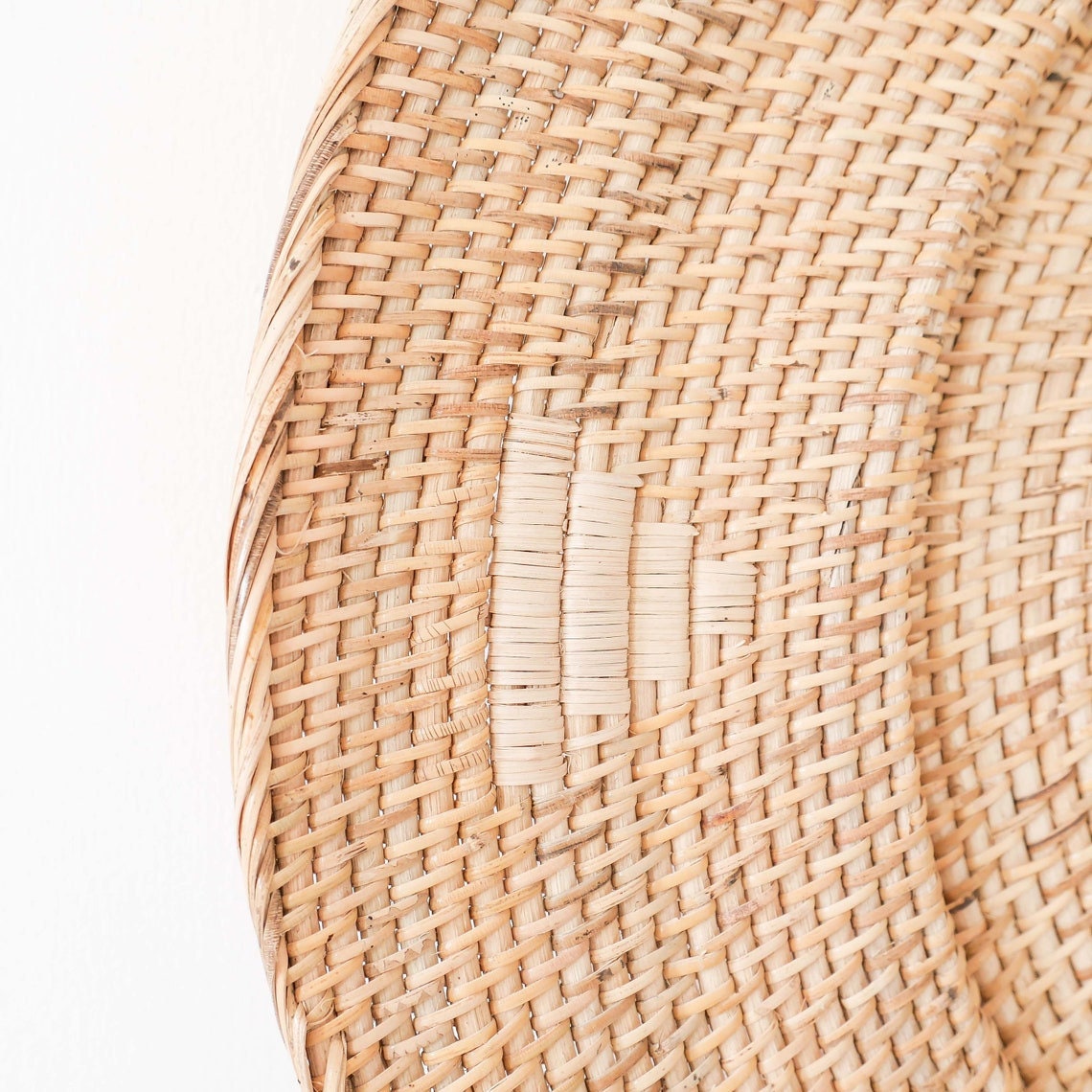 Boho Wicker Wall Decor Large Wall Decor Round Plate Natural Etsy