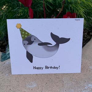 Vaquita Geburtstagskarte, Wildtierliebhaber, Hanf, Naturforscher, Geschenk für Naturliebhaber