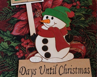 Christmas Countdown Snowman SVG