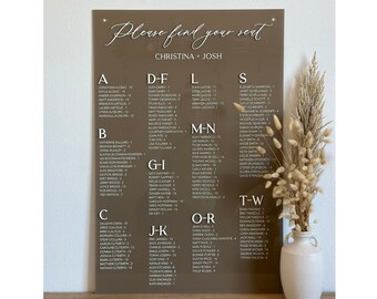 Wedding Seating Chart, Arch Acrylic Wedding Seating Chart, Seating Plan for Guests, 3D Wedding Entrance Sign