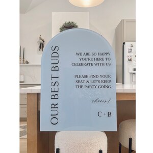 Welcome Sign, Seating Chart Sign, Wedding Sign, Special Event Sign, Arch Acrylic Painted Sign, Custom Designed Sign, Personalized Sign