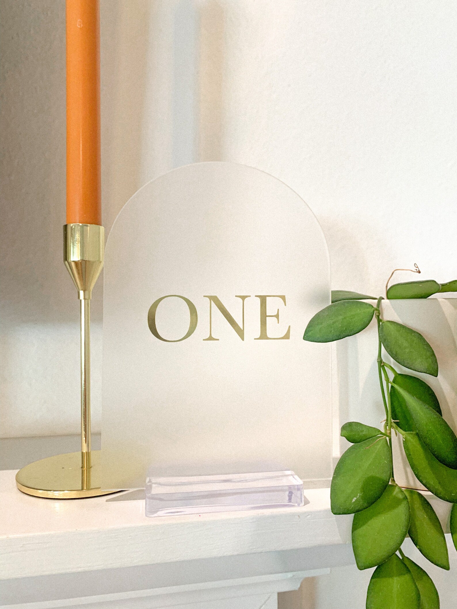 Frosted Table Numbers Arch Table Numbers Wedding Table Etsy