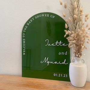 Baby Shower Welcome Sign, Welcome Wedding Sign, Arch Sign, Special Event Sign, Custom Acrylic Sign, Personalized Wedding Sign, Modern Sign