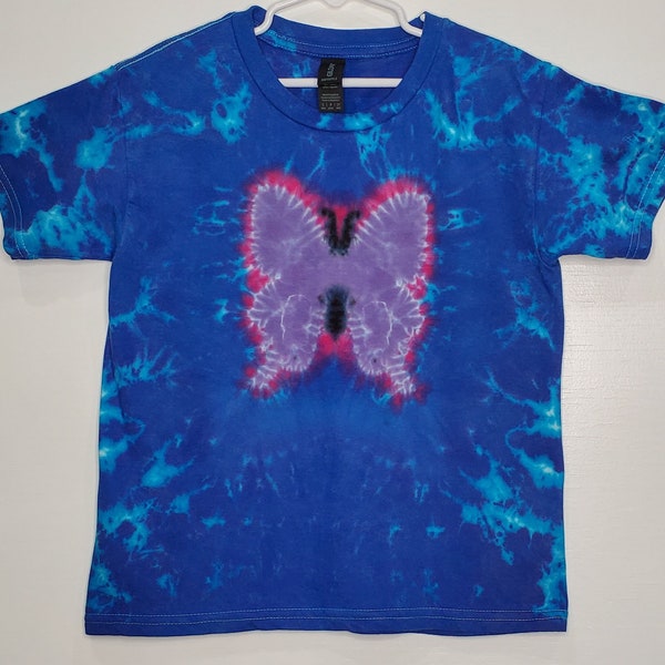 Tie-Dye Butterfly Graphic Raglan Sleeve Sweatshirt