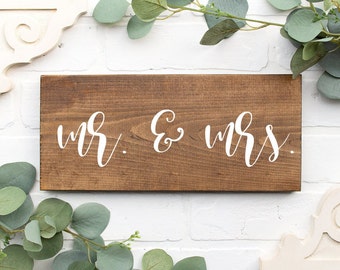 mr. and mrs. sign / farmhouse sign / farmhouse decor / housewarming gift / wedding gift