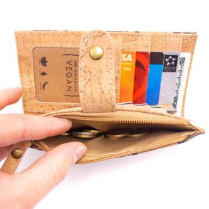 Leopard Chills - Cork wallet,  Gifts, vegan, purse, natural, leather alternative, vegan, Mothers Day Gift
