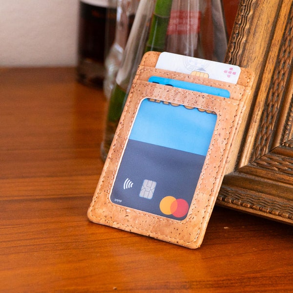 RFID-Blocking Cork Card Wallets, Super slim, wallets.