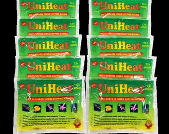 UniHeat 72-Hour Heat Packs (10-Pack) – Long-Lasting Shipping Warmers, Expires 7/2028